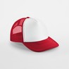 Cap - mod.B645:Classic Red, 100% polyester, White, One Size